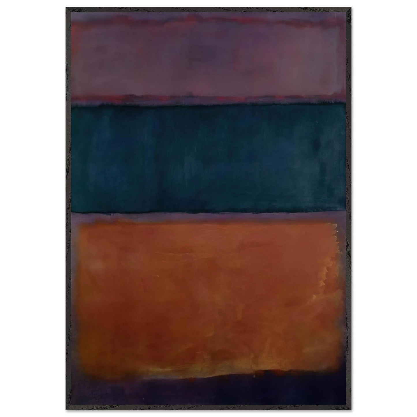 Helen Frankenthaler - Untitled - 1963 Wall art - 45x60 cm / 18x24 inches - Premium Wooden Framed Poster With Fine Art Paper-canvas - Black frame