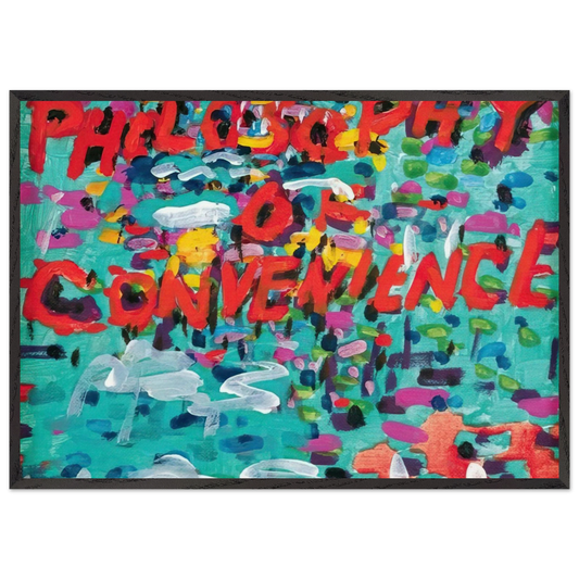 Philosophy of Convenience - 1988 - Paul Thek 70x100 cm / 28x40 inches Framed Art Print – Black Wooden Frame