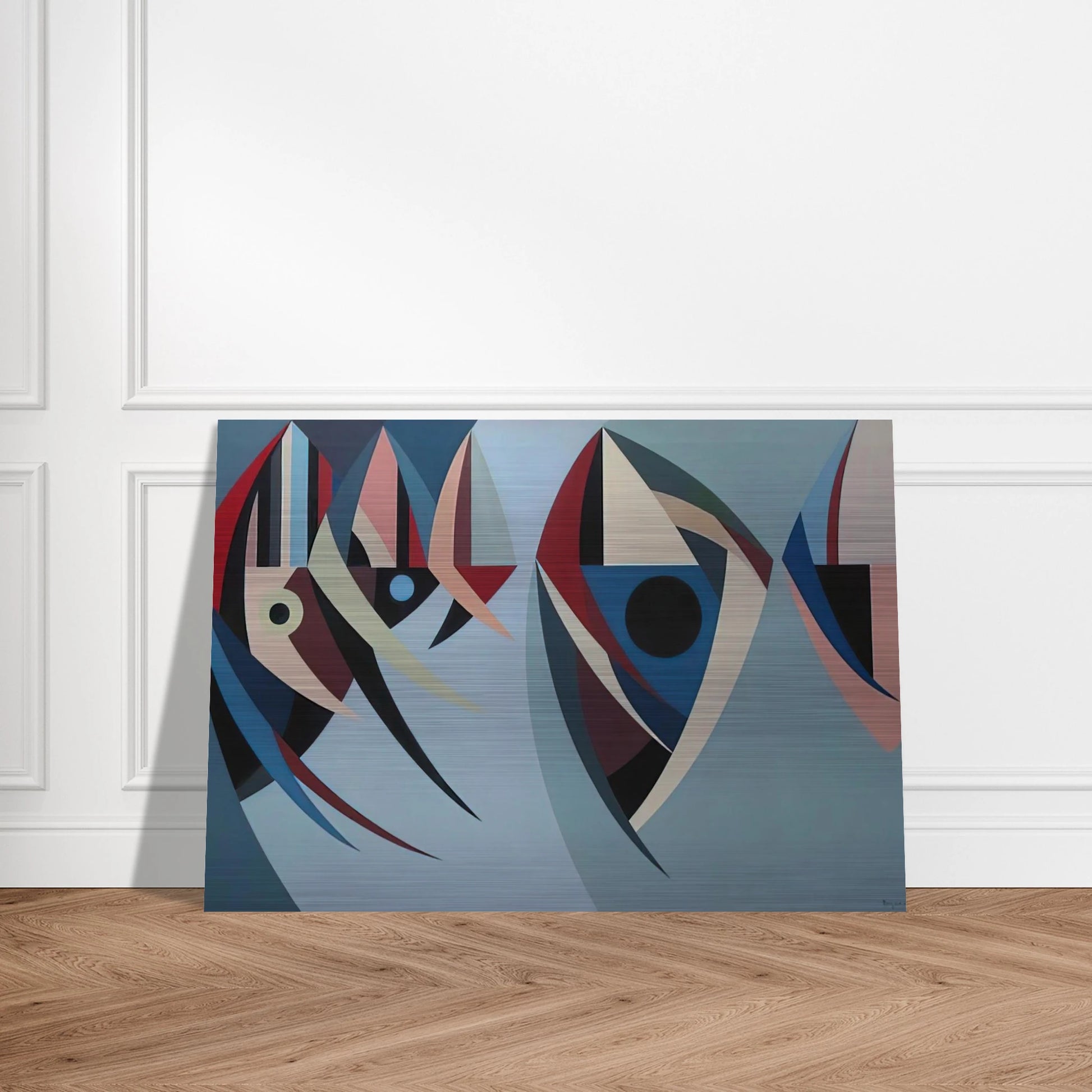 Untitled - 1956 - Karl Benjamin Brushed Aluminum Print - 70x100 cm / 28x40 inches | Karl Benjamin Aluminum Print | Karl Benjamin Prints