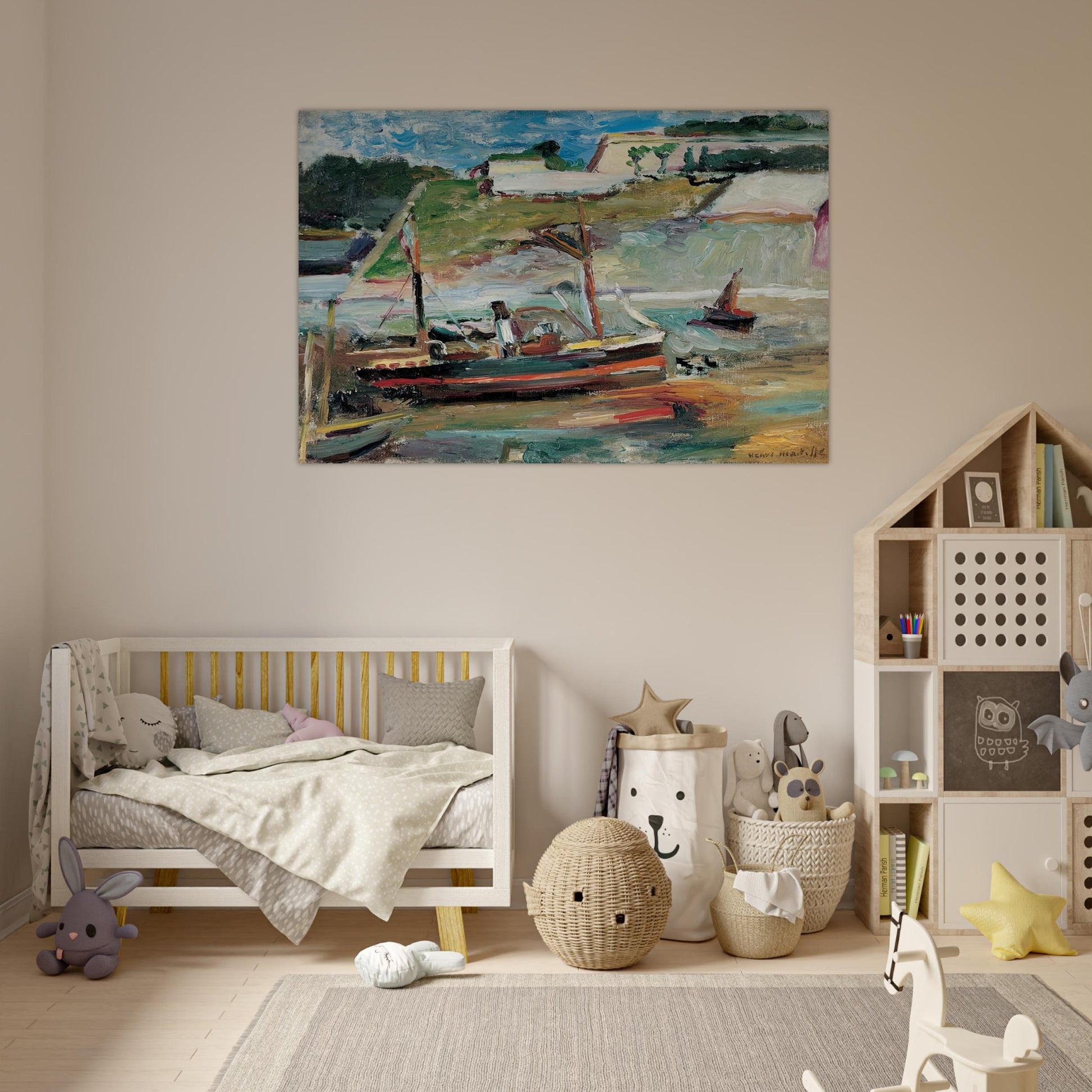 BELLE ILE LE PORT DE PALAIS 1896 - Henri Matisse Art Prints - 100x150 cm / 40x60″ inches | Henri Matisse Poster | Henri Matisse Prints