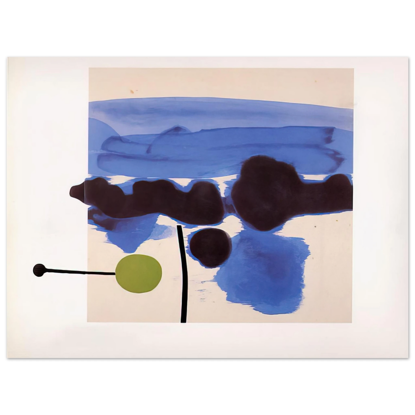 Victor Pasmore - THE PASSION FLOWER 1986  75x100 cm / 30x40inches Fine Art Poster