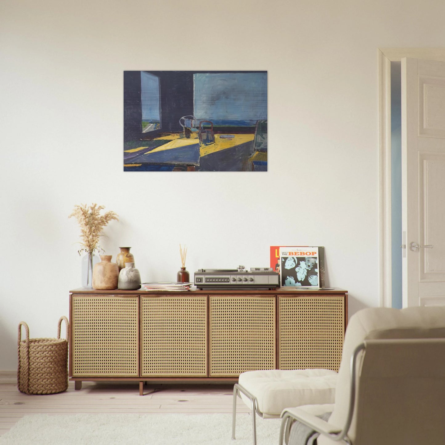 Interior with View of the Ocean - Richard Diebenkorn Brushed Aluminum Print - 70x100 cm / 28x40 inches | Richard Diebenkorn Aluminum Print | Richard Diebenkorn Prints