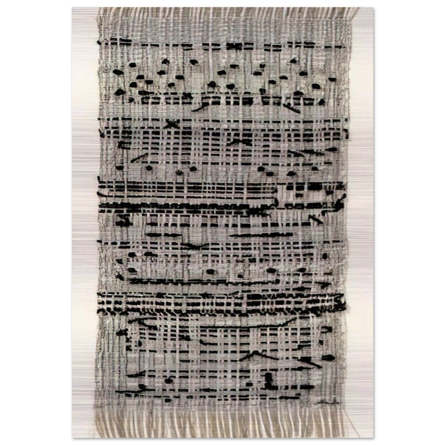 HAIKU 1961 - Anni Albers Brushed Aluminum Print - 70x100 cm / 28x40 inches | Anni Albers Aluminum Print | Anni Albers Prints