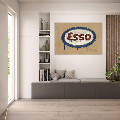 Esso - Pop Art - Mario Schifano Art Prints - 100x150 cm / 40x60″ inches | Mario Schifano Poster | Mario Schifano Prints