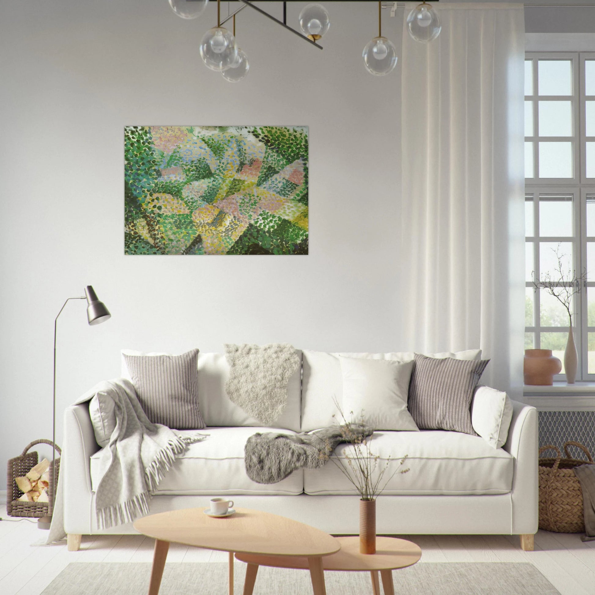 UNTITLED LANDSCAPE NEAR MADRID - Salvador Dali Brushed Aluminum Print - 70x100 cm / 28x40 inches | Salvador Dali Aluminum Print | Salvador Dali Prints