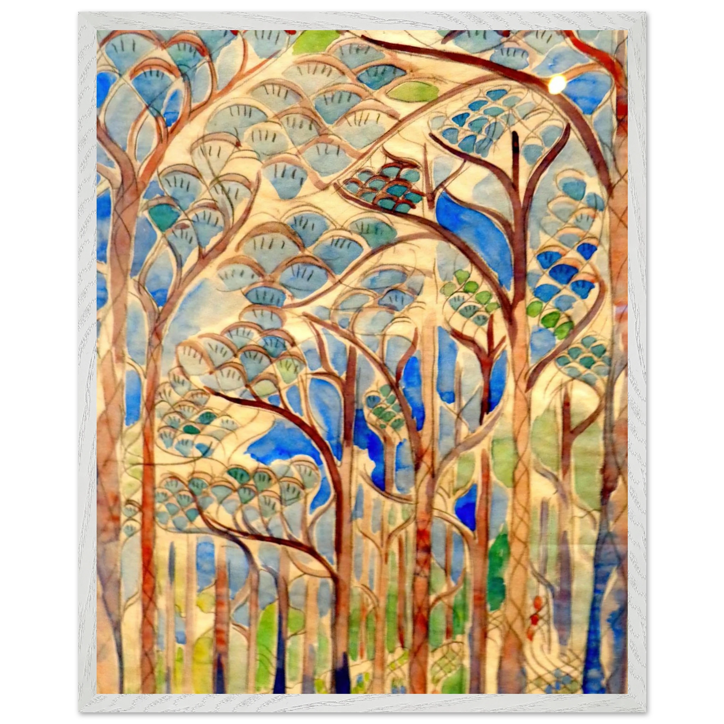 Walter Inglis Anderson - Walter Anderson Wall art - 30x40 cm / 12x16 inches - Premium Wooden Framed Poster With Fine Art Paper-canvas - White frame