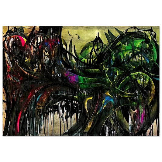 Peinture - 1955 - Simon Hantai Brushed Aluminum Print - 70x100 cm / 28x40 inches | Simon Hantai Aluminum Print | Simon Hantai Prints