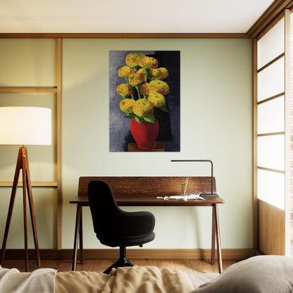 FLOWERS AND SHELLS 1919 - Moise Kisling Brushed Aluminum Print - 70x100 cm / 28x40 inches | Moise Kisling Aluminum Print | Moise Kisling Prints