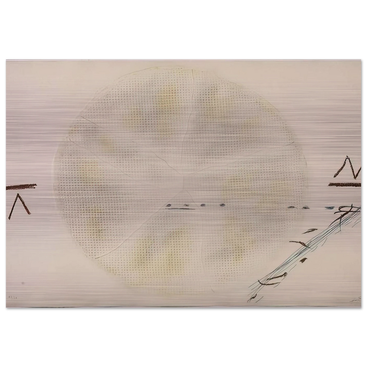 THE SIEVE 1972 - Antoni Tapies Brushed Aluminum Print - 70x100 cm / 28x40 inches | Antoni Tapies Aluminum Print | Antoni Tapies Prints