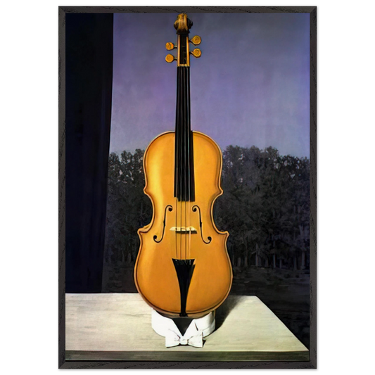 A LITTLE OF THE BANDIT S SOUL - Rene Magritte 70x100 cm / 28x40 inches Framed Art Print – Black Wooden Frame