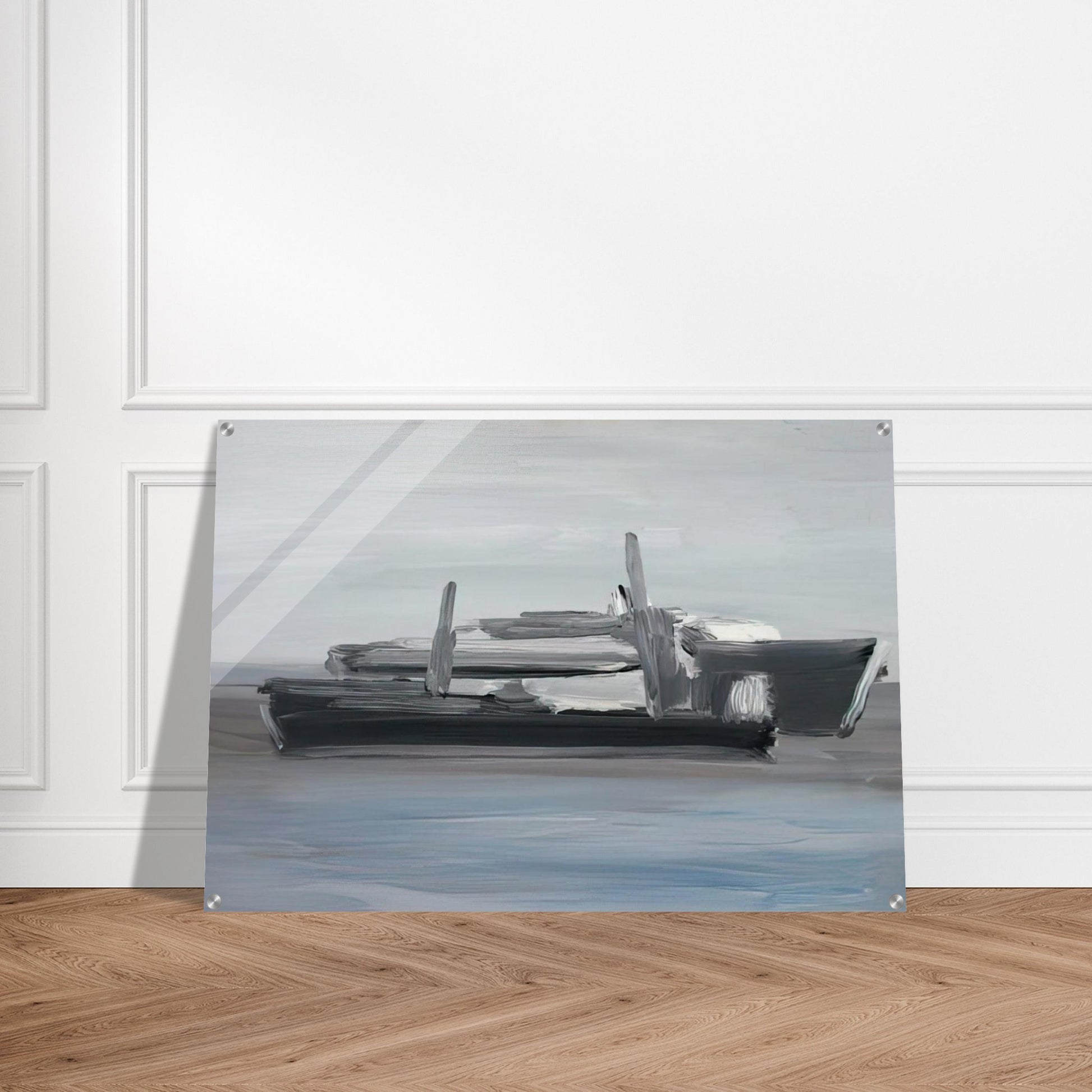 Marine - Lyrical Abstraction - Nicolas de Stael Acrylic Print - 70x100 cm / 28x40″ inches