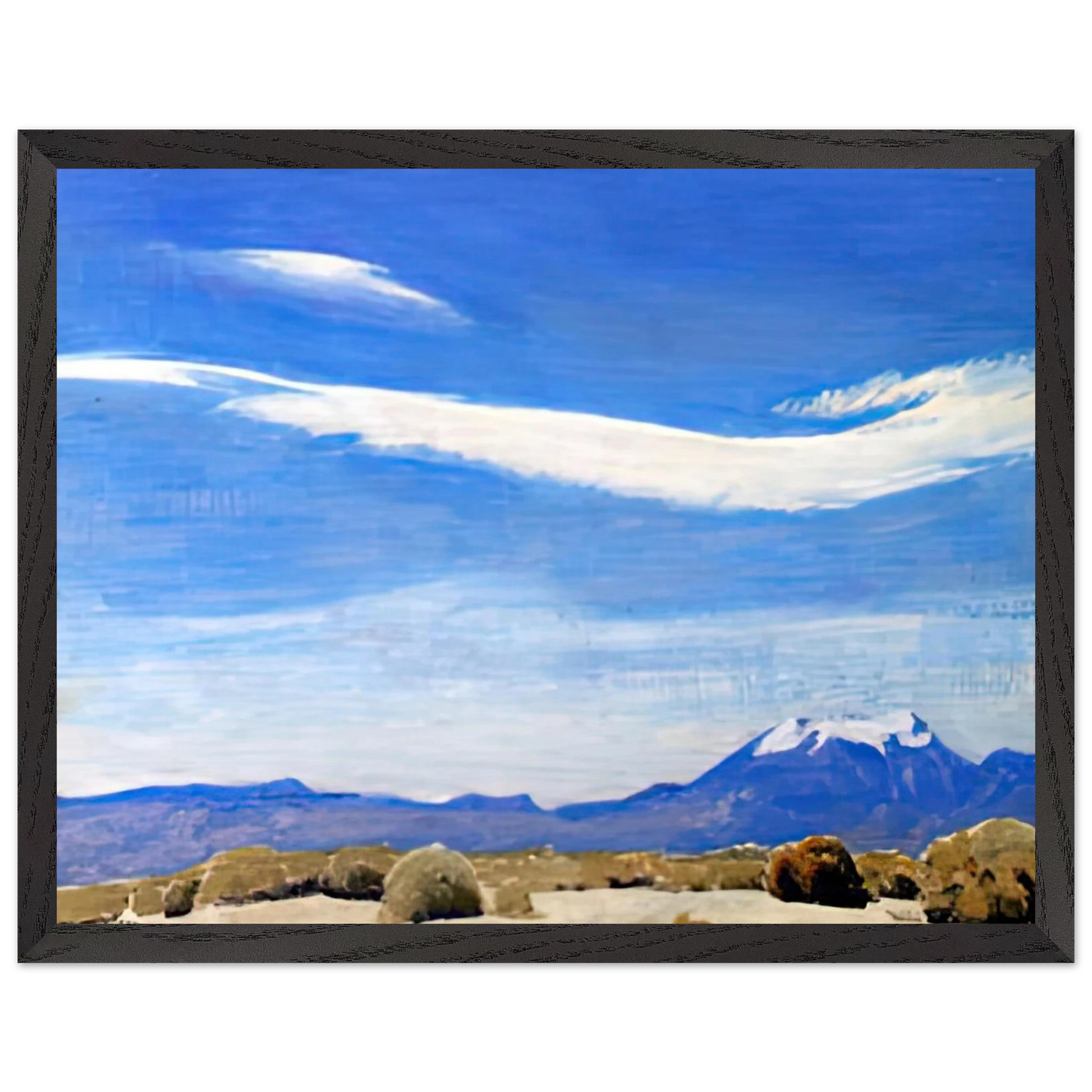 Maynard Dixon - THE CLOUD COACHELLA VALLEY CALIFORNIA 1940 Wall art - 50x70 cm / 20x28 inches - Premium Wooden Framed Poster With Fine Art Paper-canvas - Wood frame
