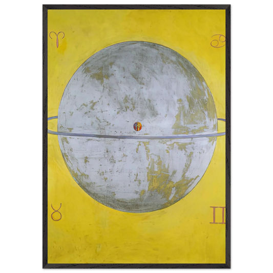 THE DOVE NR 12 1915 - Hilma af Klint 70x100 cm / 28x40 inches Framed Art Print – Black Wooden Frame