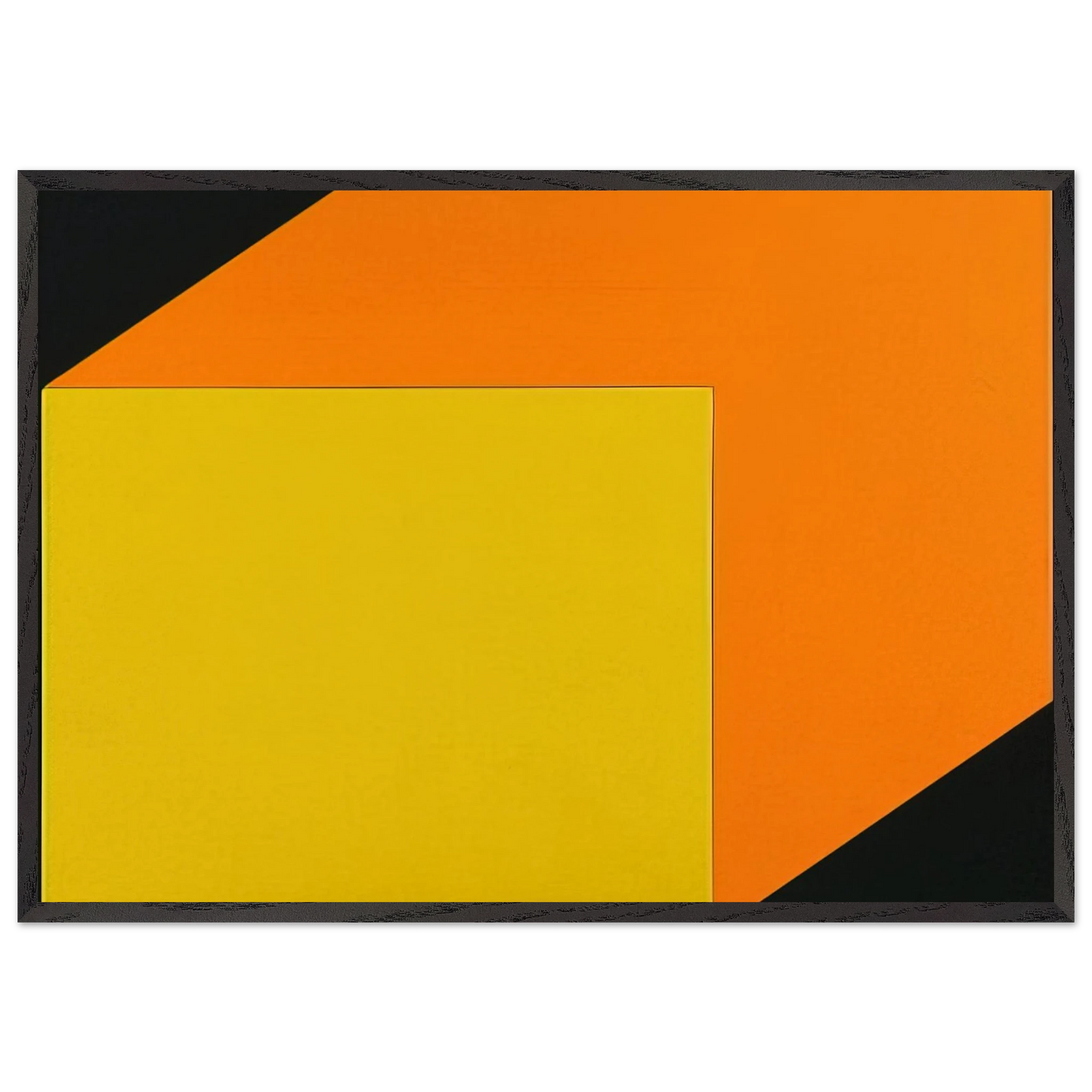 Yellow Orange - Ellsworth Kelly 70x100 cm / 28x40 inches Framed Art Print – Black Wooden Frame