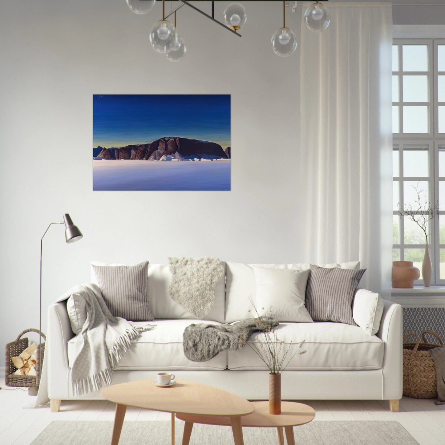Greenland Coast - Rockwell Kent Brushed Aluminum Print - 70x100 cm / 28x40 inches | Rockwell Kent Aluminum Print | Rockwell Kent Prints