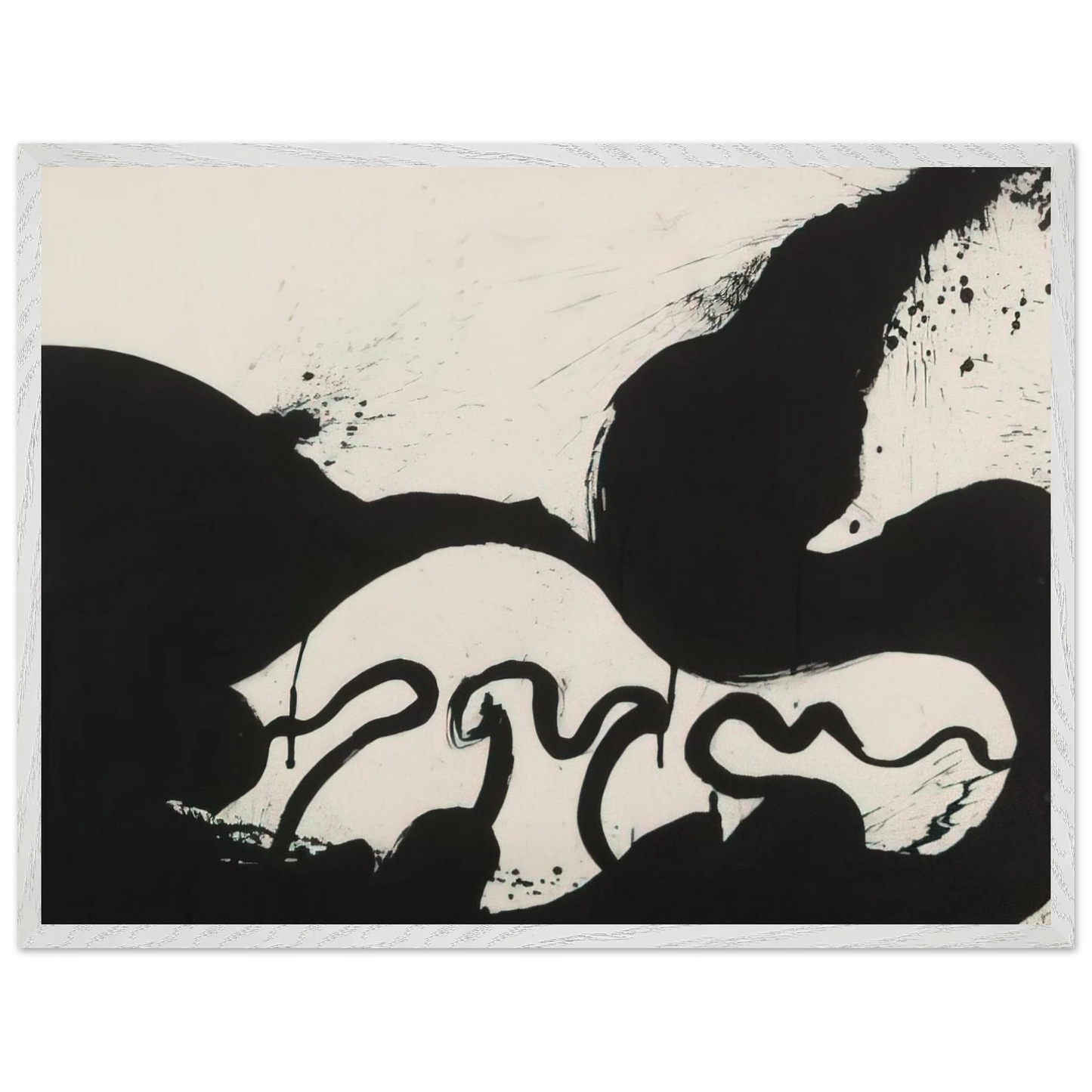 Helen Frankenthaler - Untitled - 1973 Wall art - 70x100 cm / 28x40 inches - Premium Wooden Framed Poster With Fine Art Paper-canvas - Wood frame