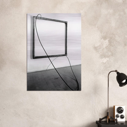 HANG UP 1966 1 - Eva Hesse Brushed Aluminum Print - 70x100 cm / 28x40 inches | Eva Hesse Aluminum Print | Eva Hesse Prints