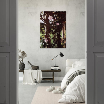 A Rose Trellis Roses at Oxfordshire - John Singer Sargent Brushed Aluminum Print - 70x100 cm / 28x40 inches | John Singer Sargent Aluminum Print | John Singer Sargent Prints