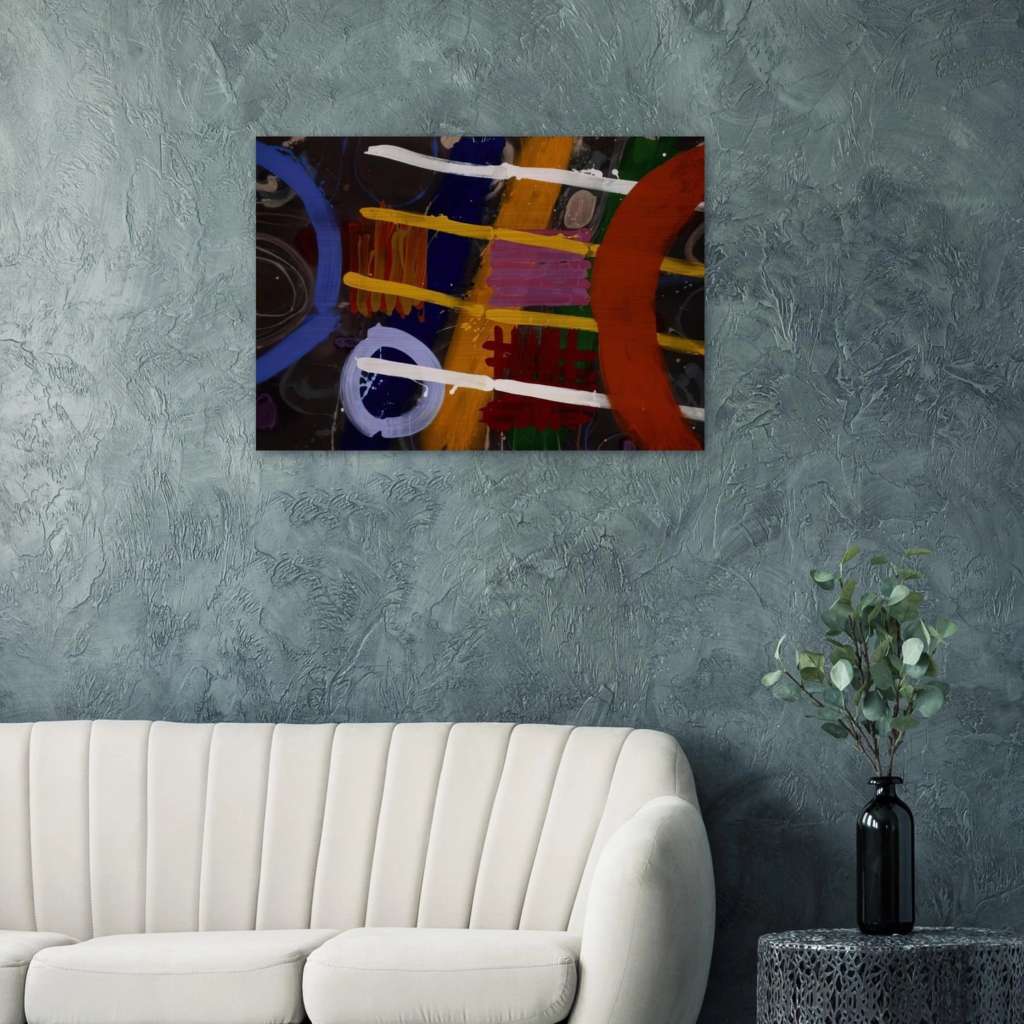 Buchanan - 1987 - Albert Irvin Brushed Aluminum Print - 70x100 cm / 28x40 inches | Albert Irvin Aluminum Print | Albert Irvin Prints