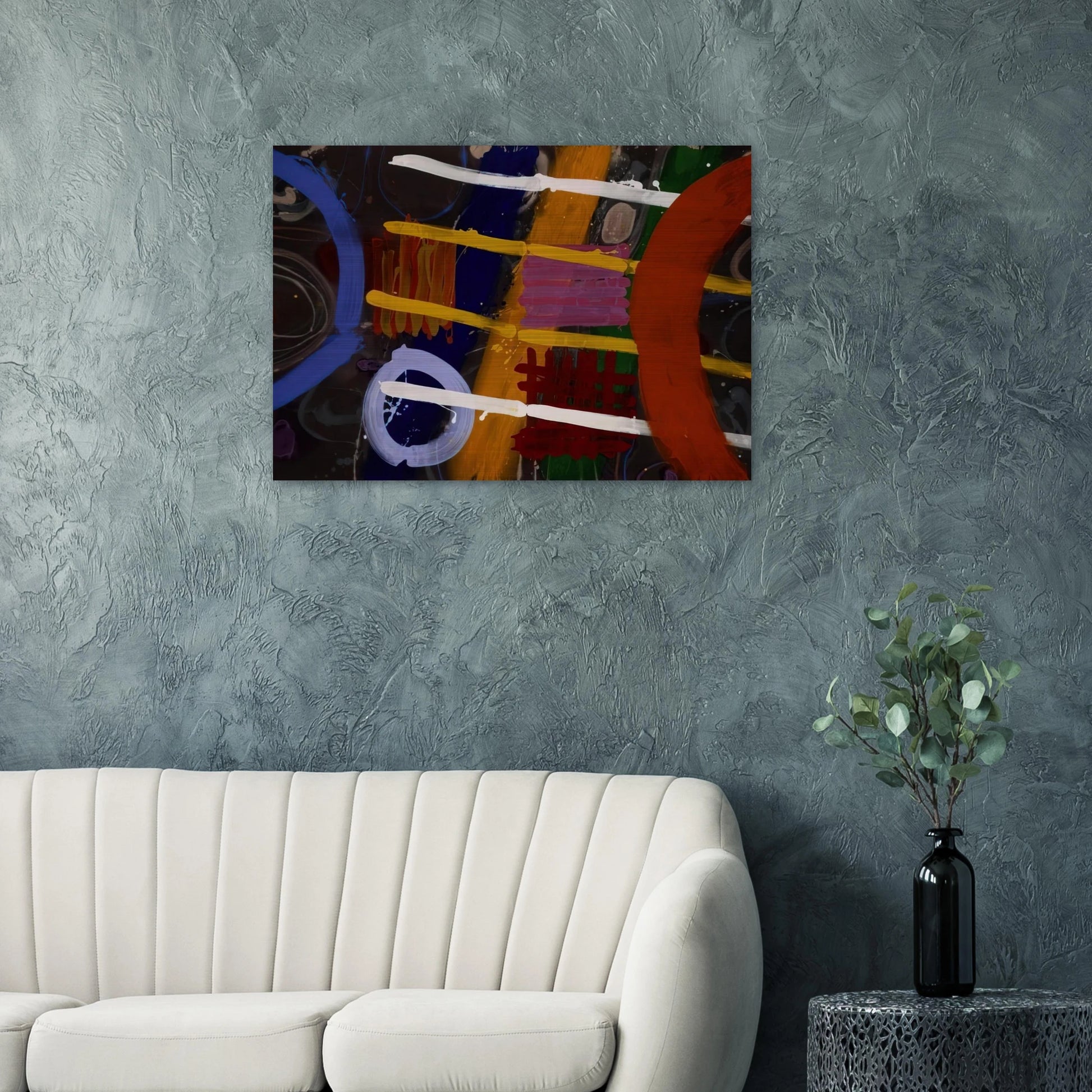 Buchanan - 1987 - Albert Irvin Brushed Aluminum Print - 70x100 cm / 28x40 inches | Albert Irvin Aluminum Print | Albert Irvin Prints