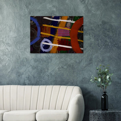 Buchanan - 1987 - Albert Irvin Brushed Aluminum Print - 70x100 cm / 28x40 inches | Albert Irvin Aluminum Print | Albert Irvin Prints