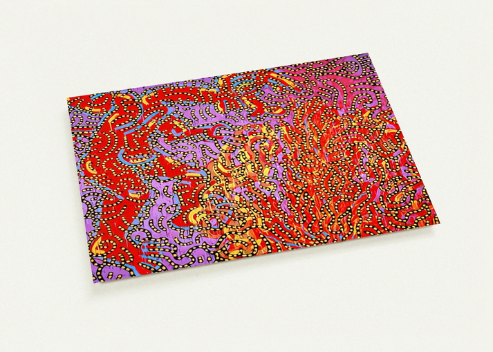 MOSES AND THE BURNING BUSH 1985 By Keith Haring Pack of 10 Post Cards | Keith Haring Post Cards | A6 (10.5 x 14.8 cm) - 4.1 x 5.8 inches