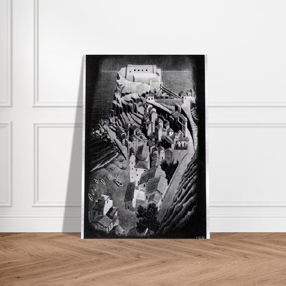 SCILLA CALABRIA JANUARY 1931 1931 - MC Escher Brushed Aluminum Print - 70x100 cm / 28x40 inches | MC Escher Aluminum Print | MC Escher Prints
