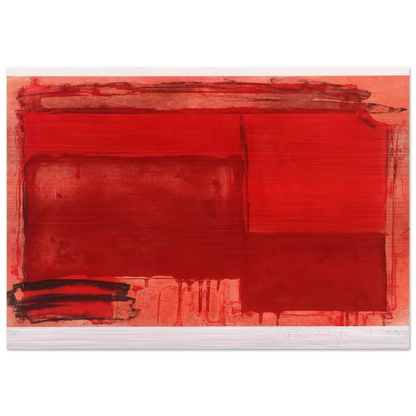 Tembi - 1980 - John Hoyland Brushed Aluminum Print - 70x100 cm / 28x40 inches | John Hoyland Aluminum Print | John Hoyland Prints