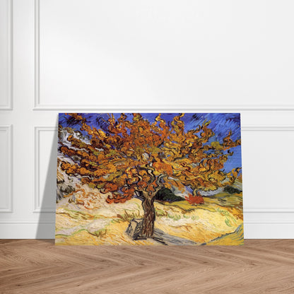 Mulberry Tree - Vincent van Gogh Brushed Aluminum Print - 70x100 cm / 28x40 inches | Vincent van Gogh Aluminum Print | Vincent van Gogh Prints