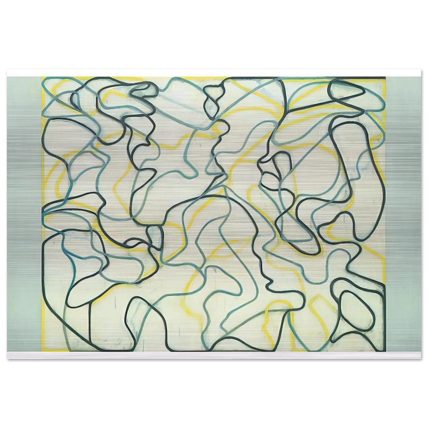 Second Letter Zen Spring - 2009 - Brice Marden Brushed Aluminum Print - 70x100 cm / 28x40 inches | Brice Marden Aluminum Print | Brice Marden Prints