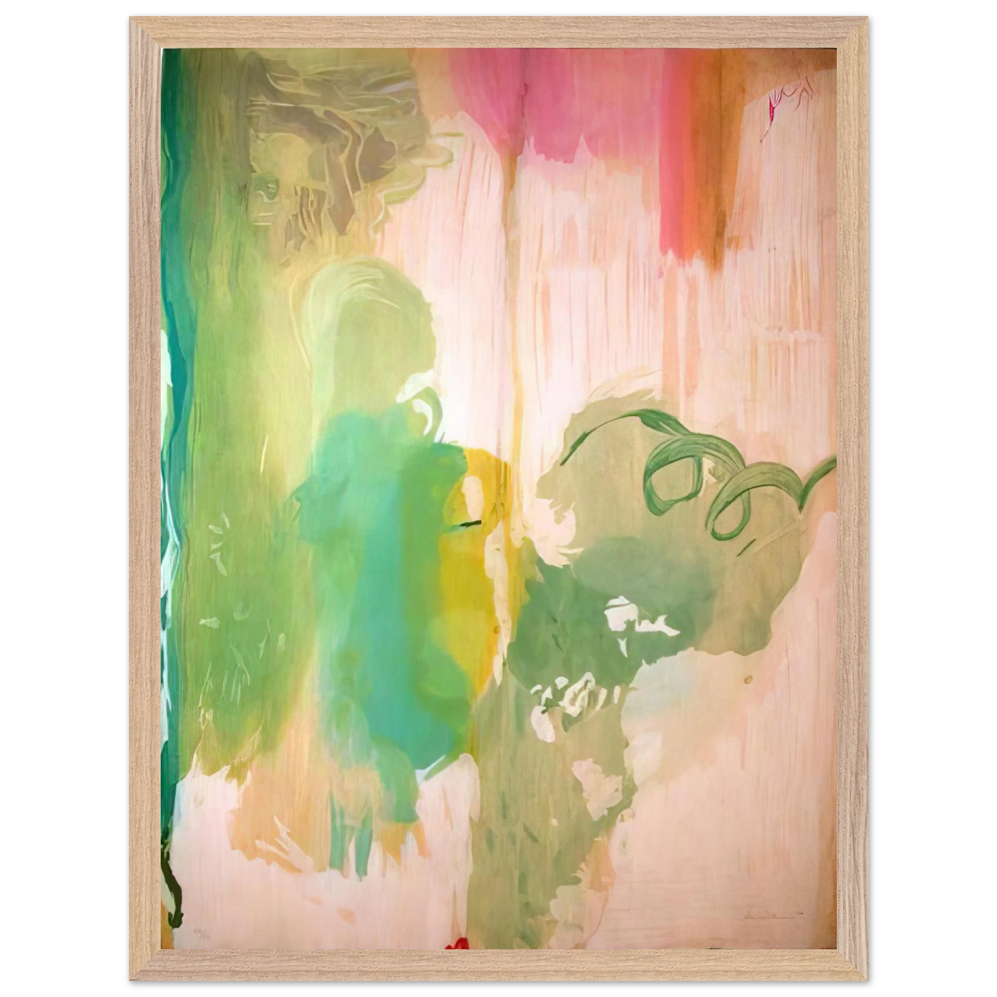 Helen Frankenthaler - Snow Pines - 2004 Wall art - 40x50 cm / 16x20 inches - Premium Wooden Framed Poster With Fine Art Paper-canvas - Wood frame