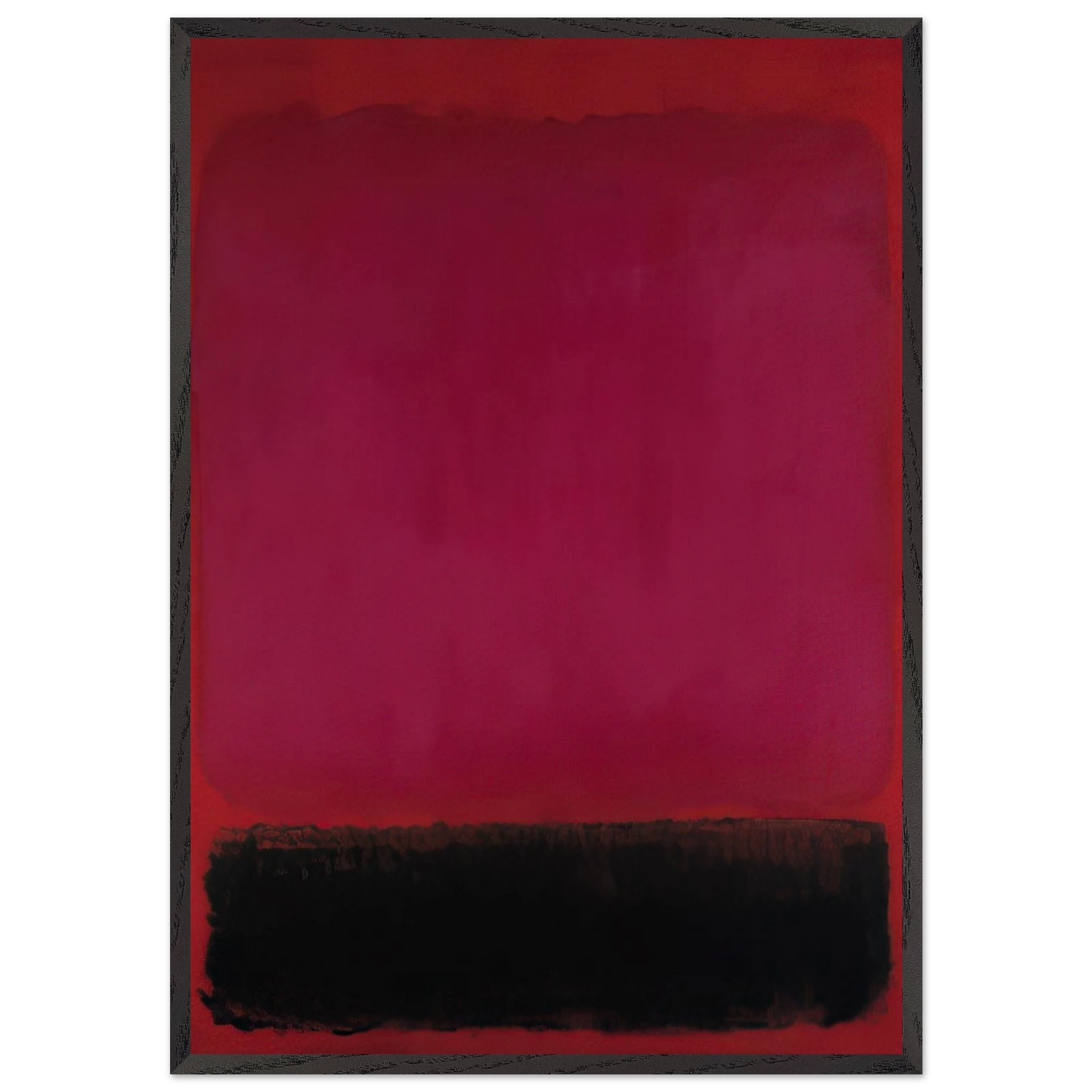 Untitled - 1967 N2 - Mark Rothko 70x100 cm / 28x40 inches Framed Art Print – Black Wooden Frame