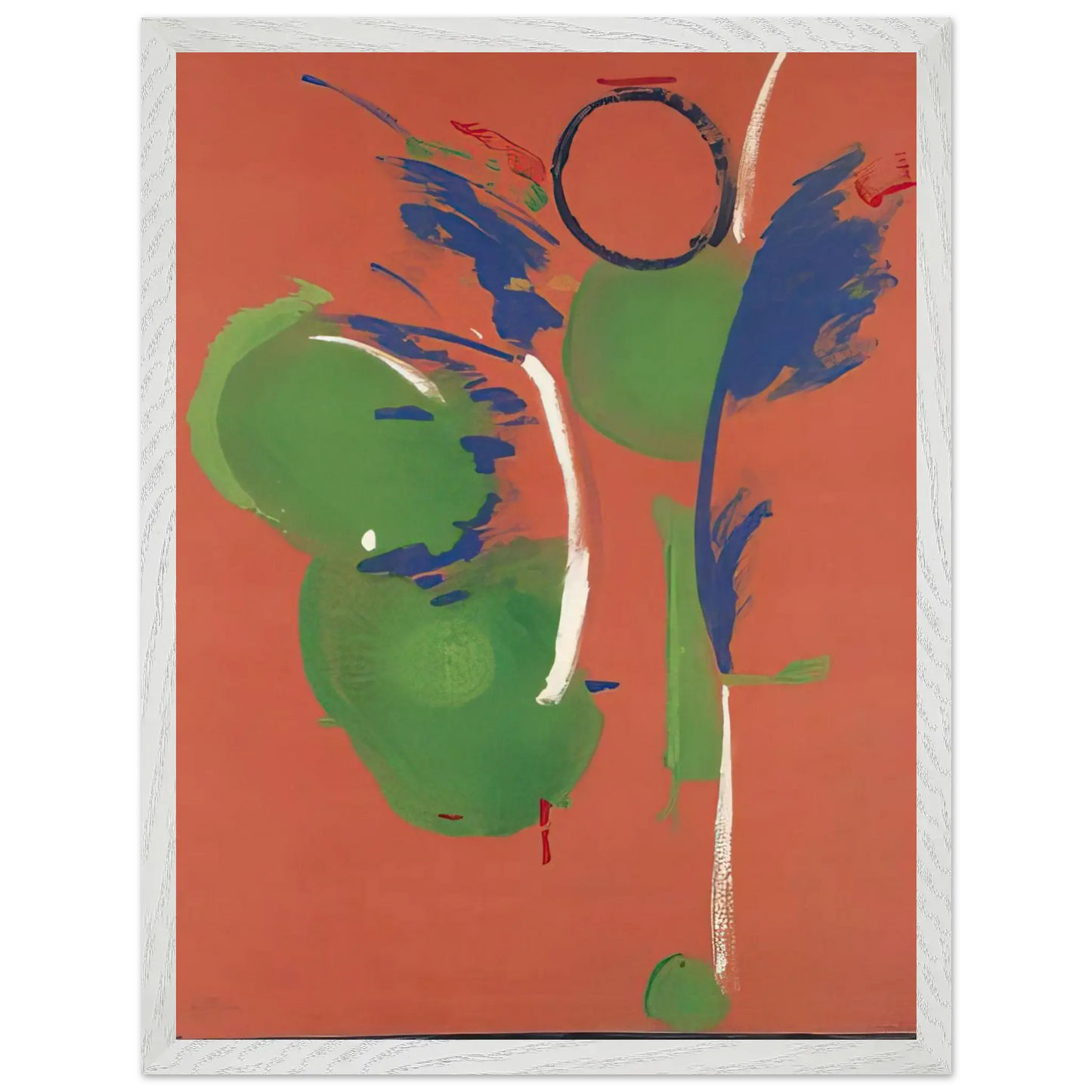 Helen Frankenthaler - Mary, Mary - 1987 Wall art - 45x60 cm / 18x24 Inches - Premium Wooden Framed Poster With Fine Art Paper - Black frame
