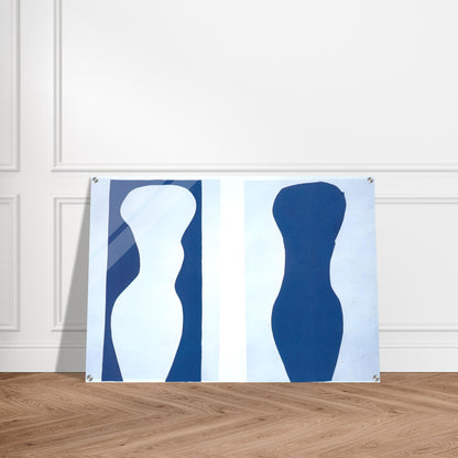 WHITE TORSO AND BLUE TORSO 1944 - Henri Matisse Acrylic Print - 70x100 cm / 28x40″ inches