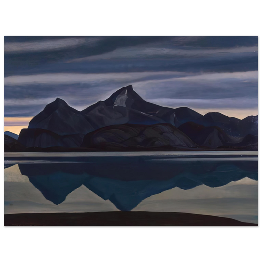 Rockwell Kent - Mirrored Mountain, South Greenland  75x100 cm / 30x40inches Fine Art Poster