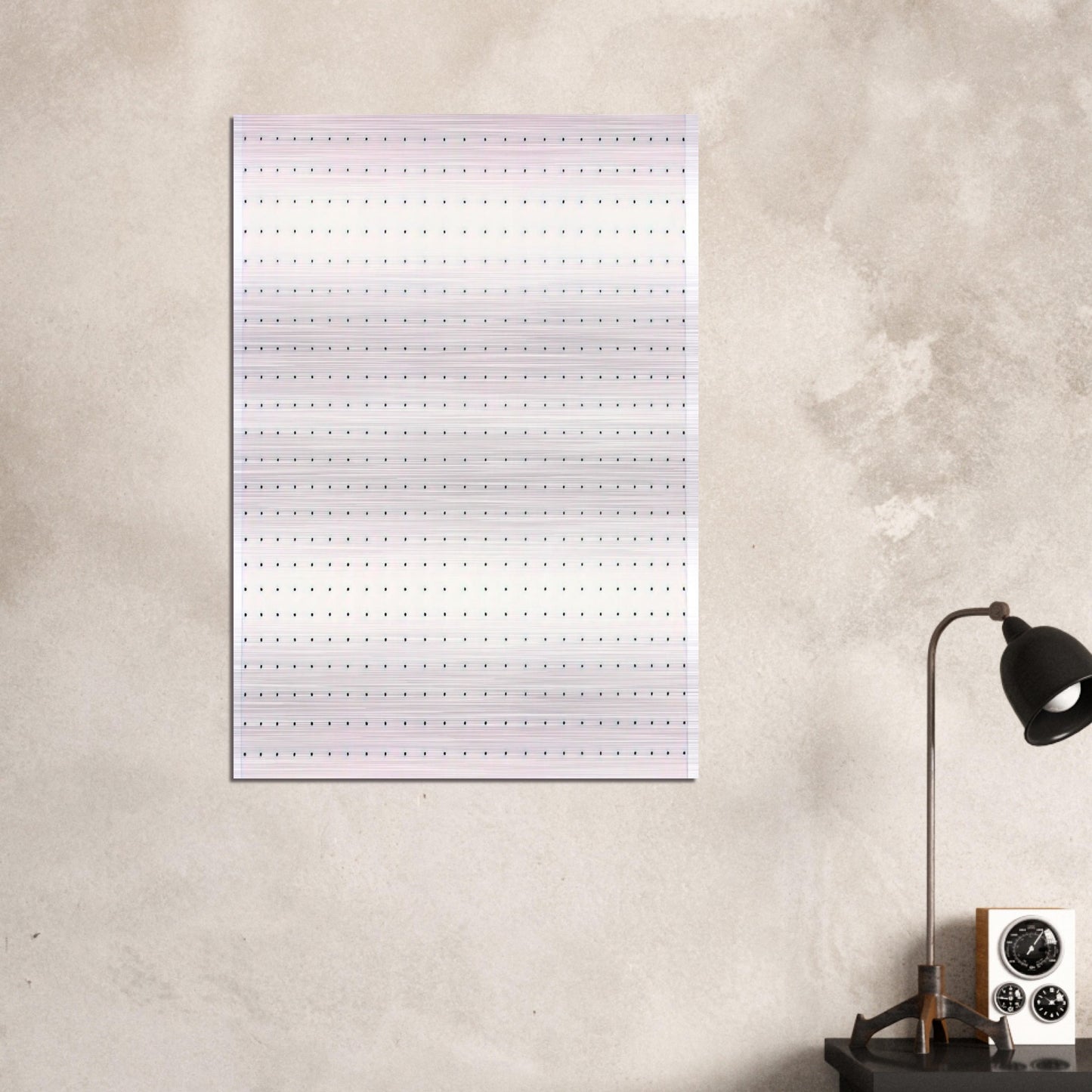 STATIC 2 1966 - Bridget Riley Brushed Aluminum Print - 70x100 cm / 28x40 inches | Bridget Riley Aluminum Print | Bridget Riley Prints
