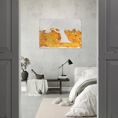 L'arbre en automne - Art Informel - Mario Schifano Acrylic Print - 70x100 cm / 28x40″ inches