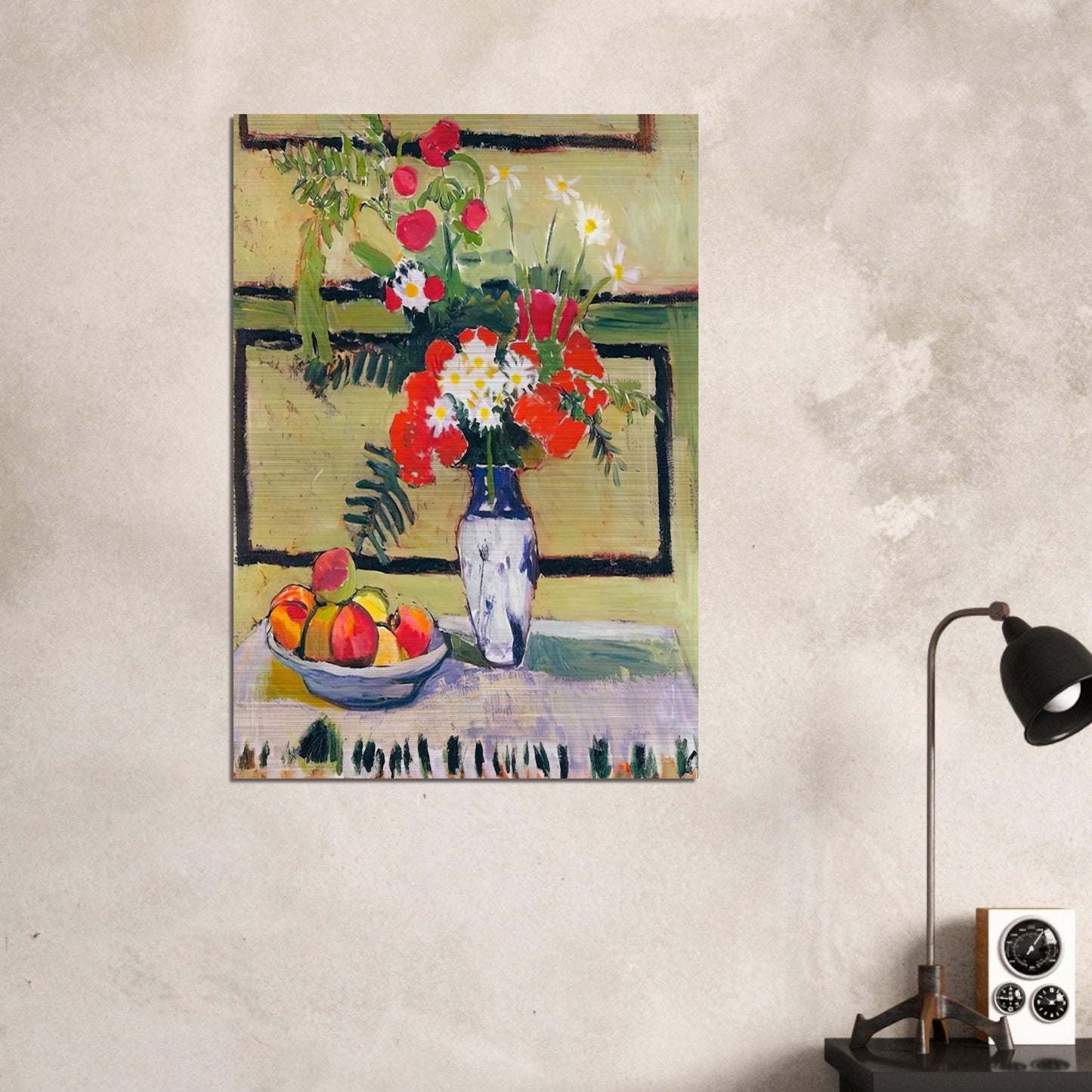 FLOWERS AND FRUIT 1909 - Henri Matisse Brushed Aluminum Print - 70x100 cm / 28x40 inches | Henri Matisse Aluminum Print | Henri Matisse Prints