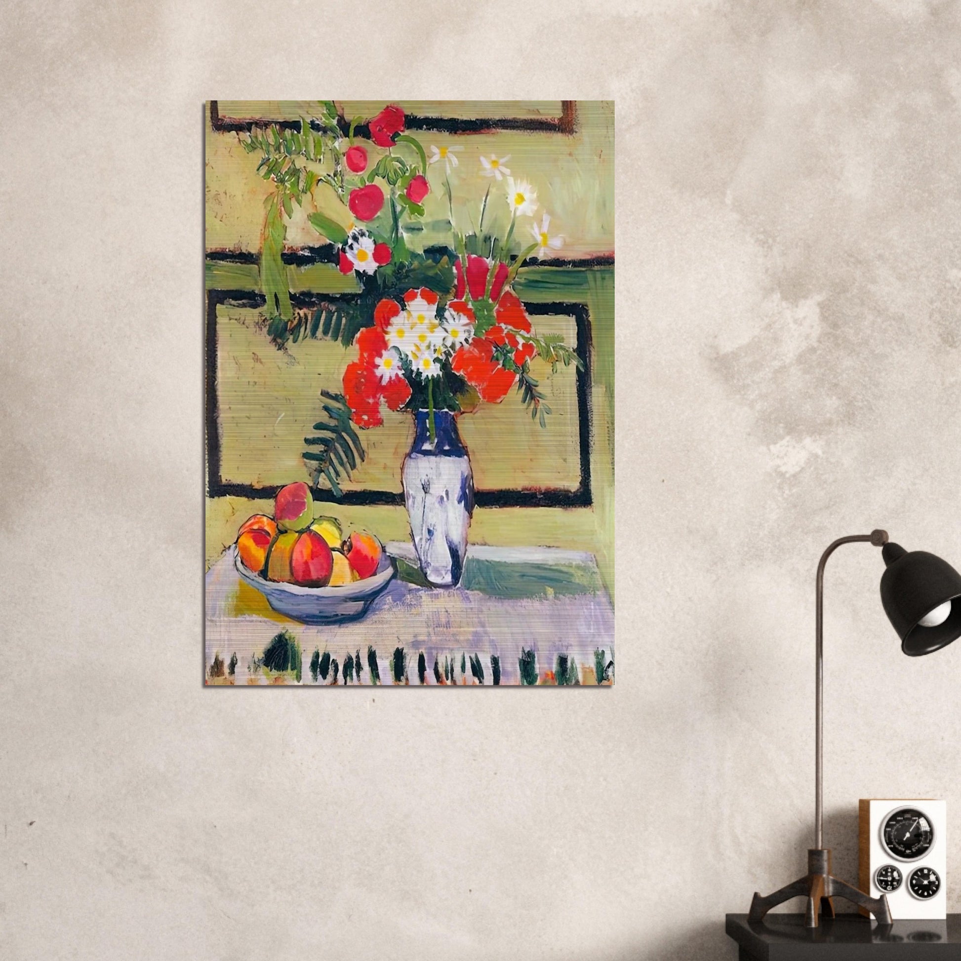 FLOWERS AND FRUIT 1909 - Henri Matisse Brushed Aluminum Print - 70x100 cm / 28x40 inches | Henri Matisse Aluminum Print | Henri Matisse Prints