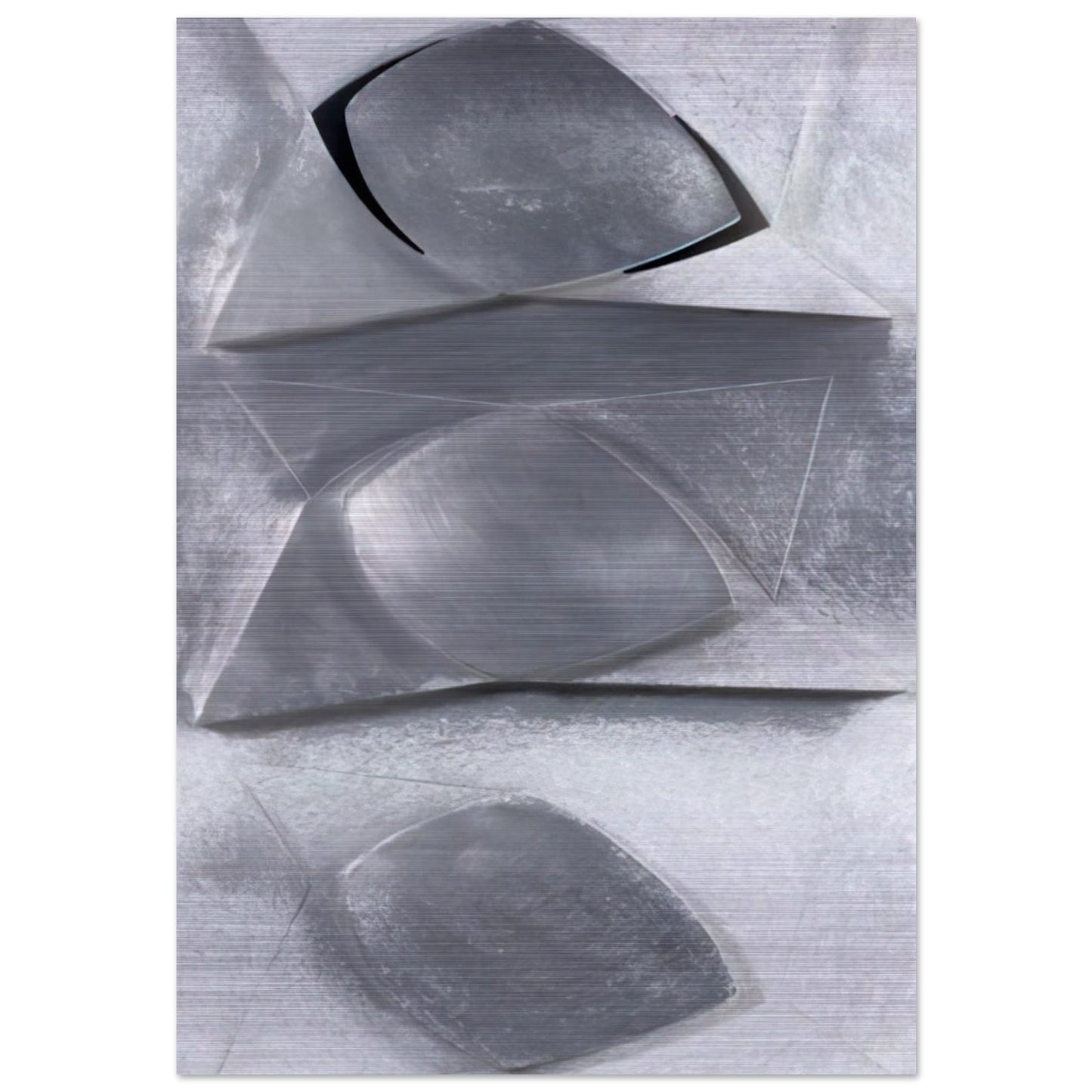 Composition-Relief - Concretism - Gyula Kosice Brushed Aluminum Print - 70x100 cm / 28x40 inches | Gyula Kosice Aluminum Print | Gyula Kosice Prints