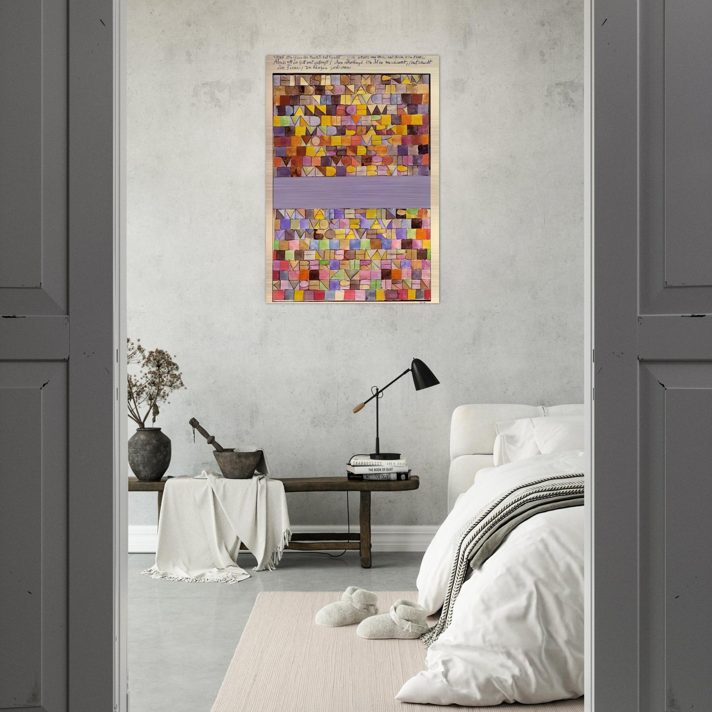ONCE EMERGED FROM THE GRAY OF NIGHT 1918 - Paul Klee Brushed Aluminum Print - 70x100 cm / 28x40 inches | Paul Klee Aluminum Print | Paul Klee Prints