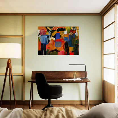 Facade - Abstract Expressionism - Miriam Schapiro Brushed Aluminum Print - 70x100 cm / 28x40 inches | Miriam Schapiro Aluminum Print | Miriam Schapiro Prints