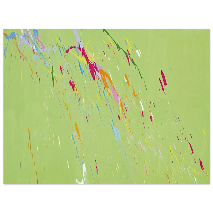Walasse Ting - Raindrops Keep Falling on My Head - 1973  75x100 cm / 30x40inches Fine Art Poster
