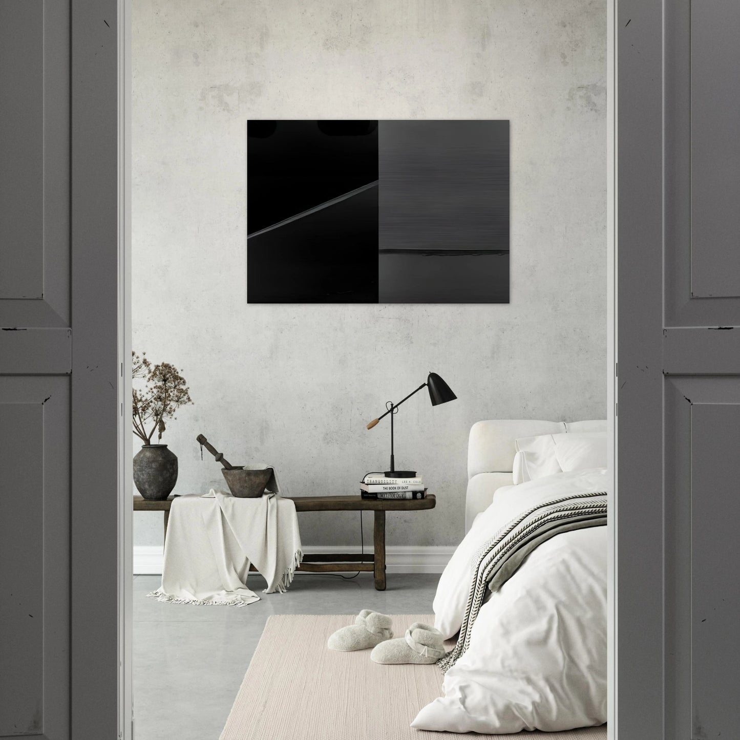 Peinture 222 x 314 cm, 24 février 2008 - 2008 - Pierre Soulages Brushed Aluminum Print - 70x100 cm / 28x40 inches | Pierre Soulages Aluminum Print | Pierre Soulages Prints
