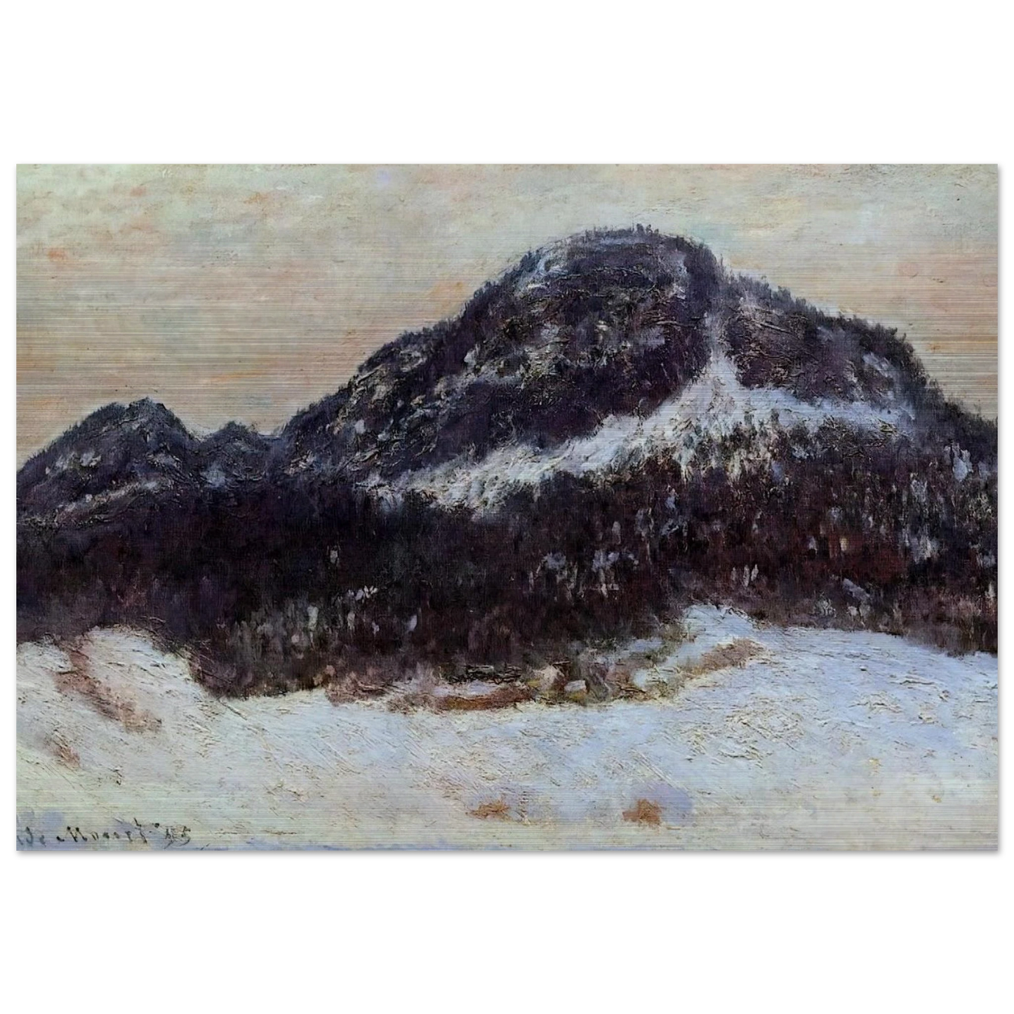 Mount Kolsaas 2 - claude monet Brushed Aluminum Print - 70x100 cm / 28x40 inches | claude monet Aluminum Print | claude monet Prints