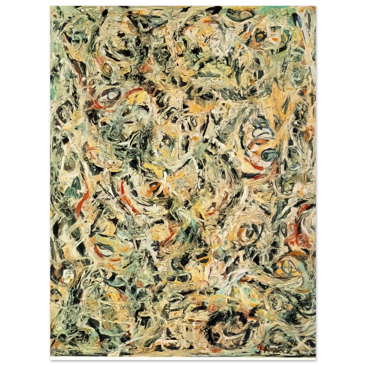 Jackson Pollock - EYES IN THE HEAT 1946  75x100 cm / 30x40inches Fine Art Poster