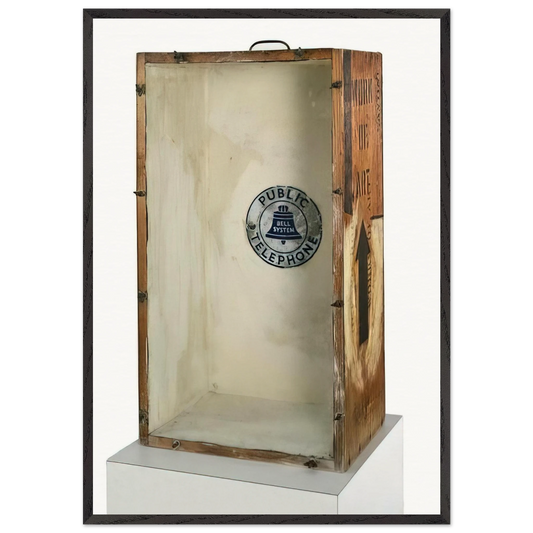 ART BOX 1963 - Robert Rauschenberg 70x100 cm / 28x40 inches Framed Art Print – Black Wooden Frame