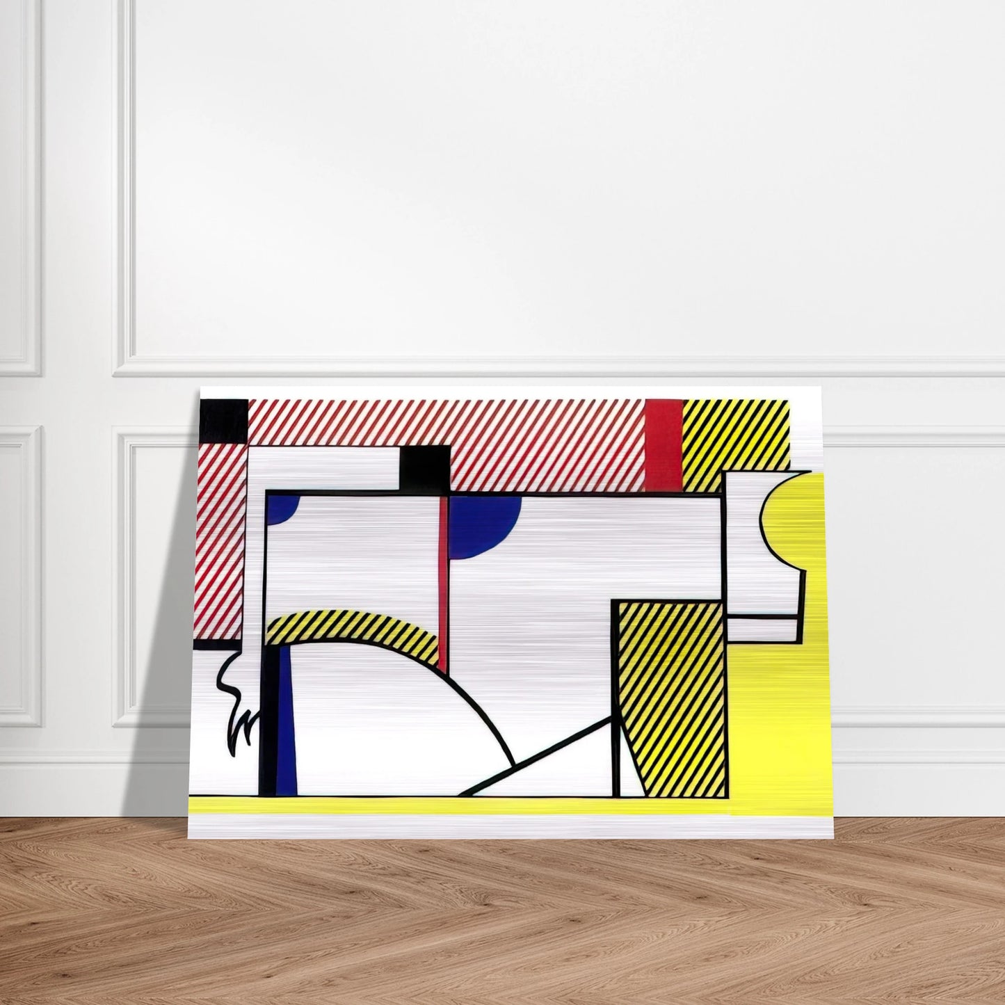 BULL VI 1973 - Roy Lichtenstein Brushed Aluminum Print - 70x100 cm / 28x40 inches | Roy Lichtenstein Aluminum Print | Roy Lichtenstein Prints