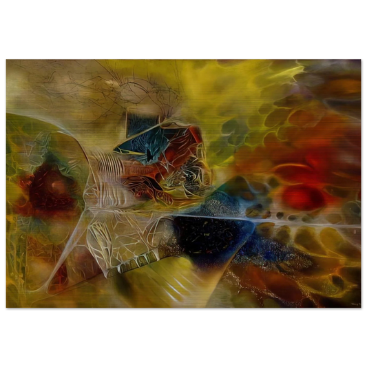 Biological Discovery - 1944 - Jimmy Ernst Brushed Aluminum Print - 70x100 cm / 28x40 inches | Jimmy Ernst Aluminum Print | Jimmy Ernst Prints
