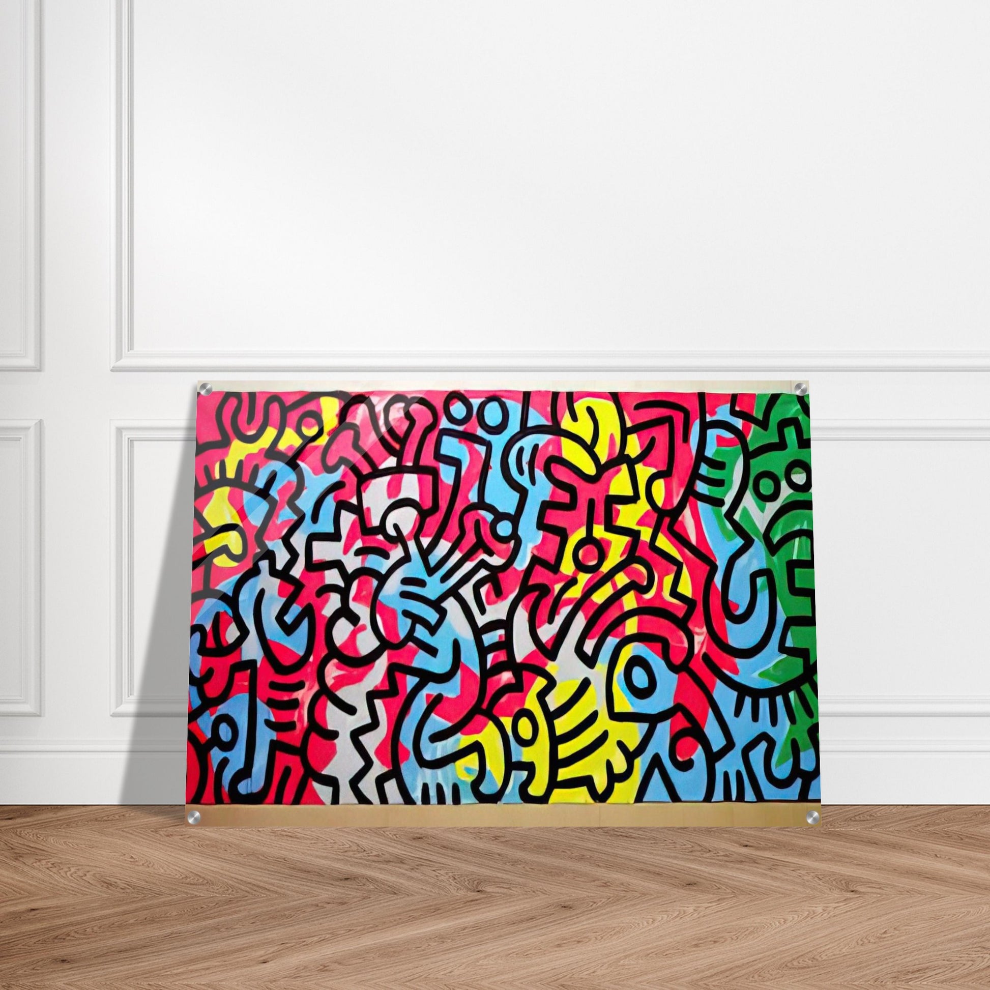 UNTITLED 1987 - Keith Haring Acrylic Print - 70x100 cm / 28x40″ inches | Keith Haring Art For Sale